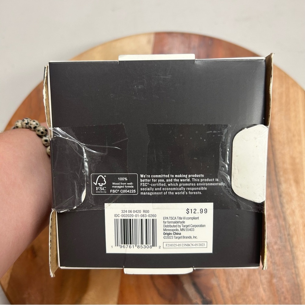 Hearth & Hand with Magnolia Toy Rainbow Wooden Ring Stacker 7pc NEW WITH DEFECT - Picture 9 of 9